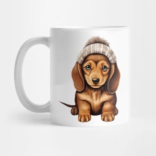 Winter Dachshund Dog Mug